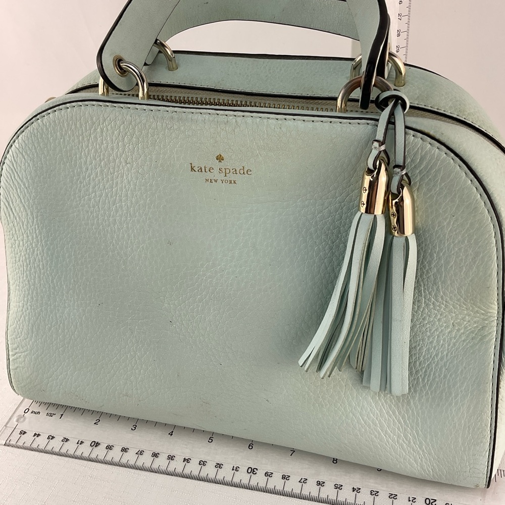 Kate Spade Mint Green Leather Satchel - Picture 3 of 8